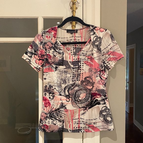 Laura Petites Graphic Blouse - Picture 1 of 4